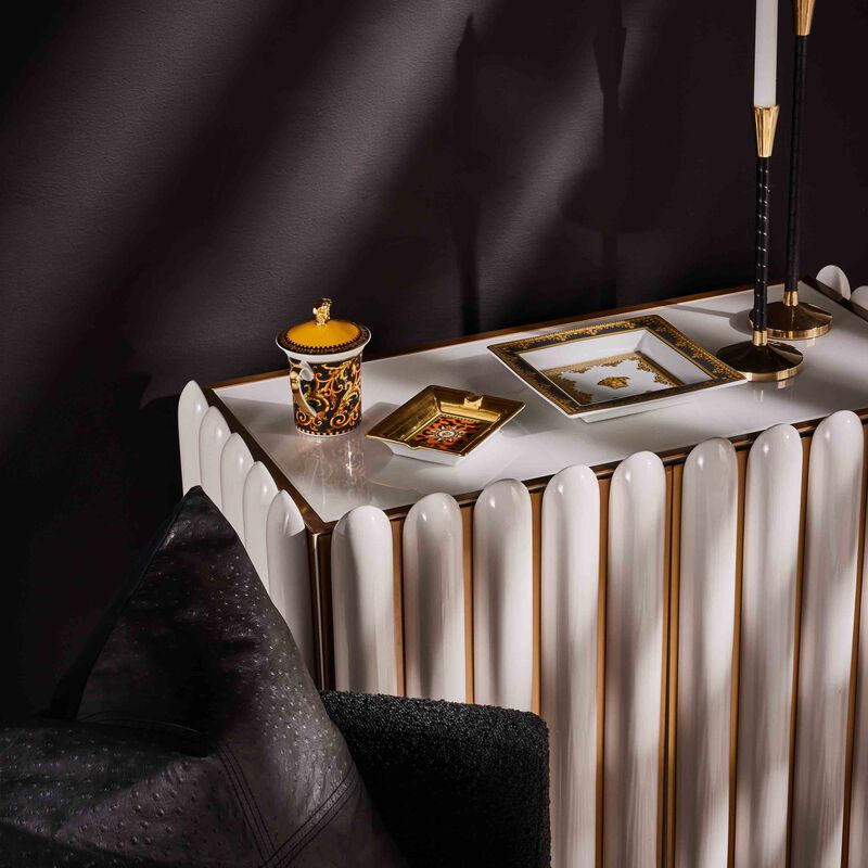 Jungle Animalier Ashtray Rectangular Small Gold versace jungle animalier ashtray rectangular small gold