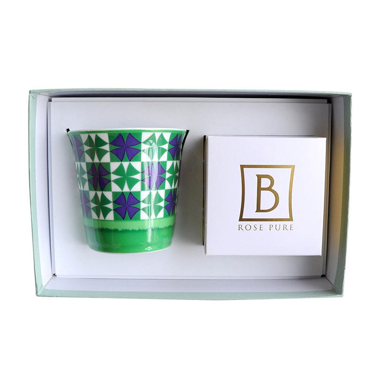 Villa Vert Tumbler with Candle bernardaud villa vert tumbler with candle
