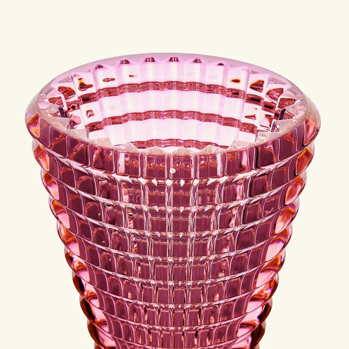 باكارا مزهرية آي دائرية صغيرة وردية