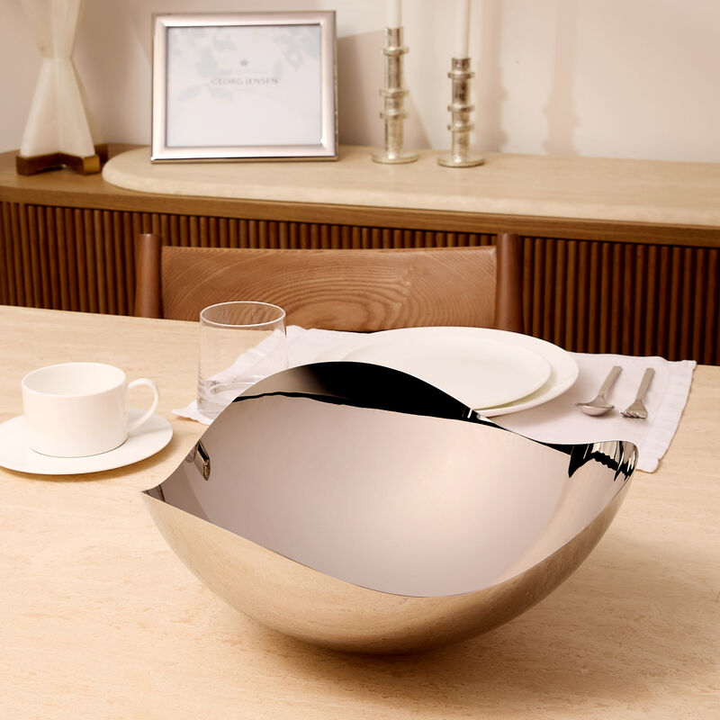 georg jensen bloom serving bowl clear