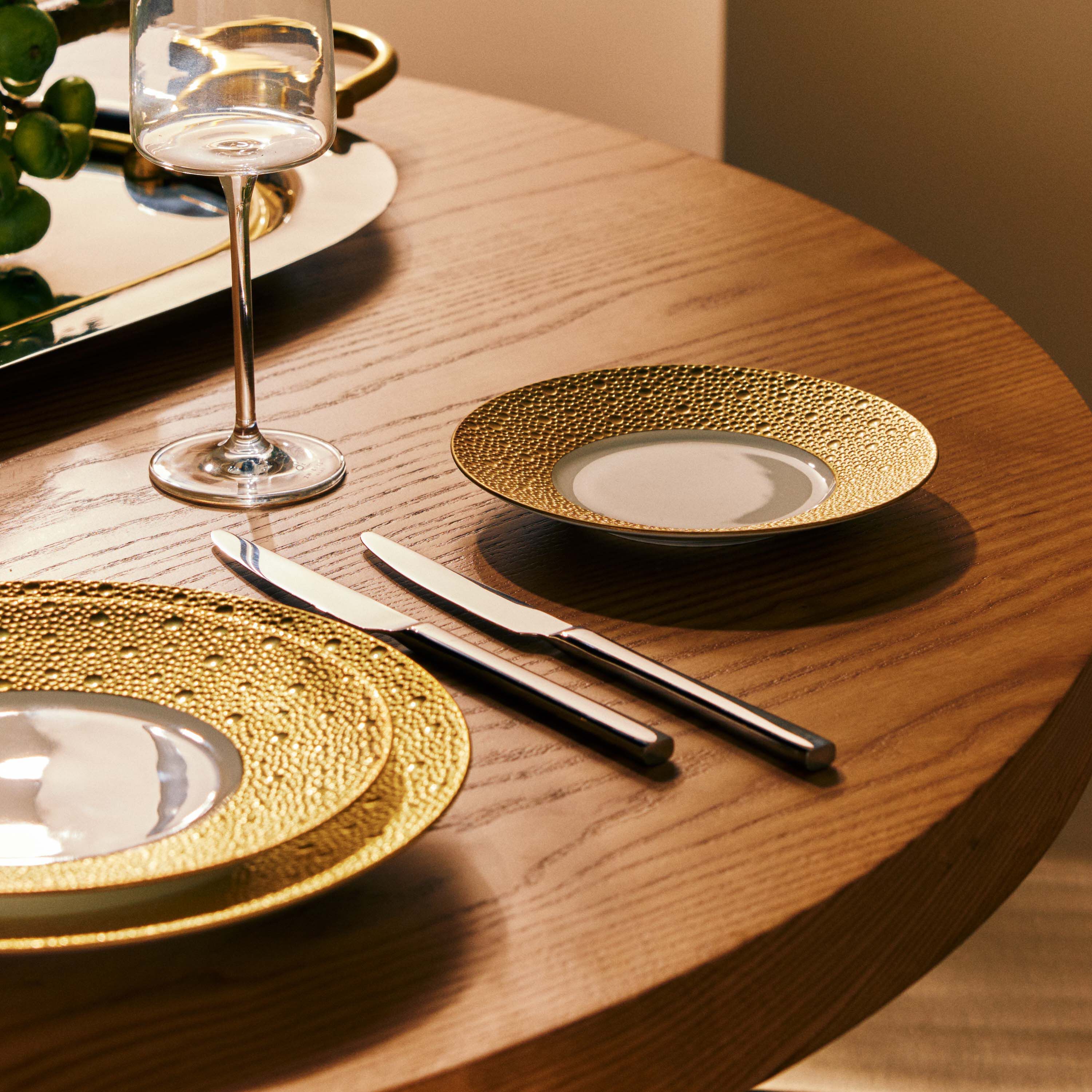 Bernardaud Ecume Bread & Butter Plate Round Gold 16cm | Tanagra UAE