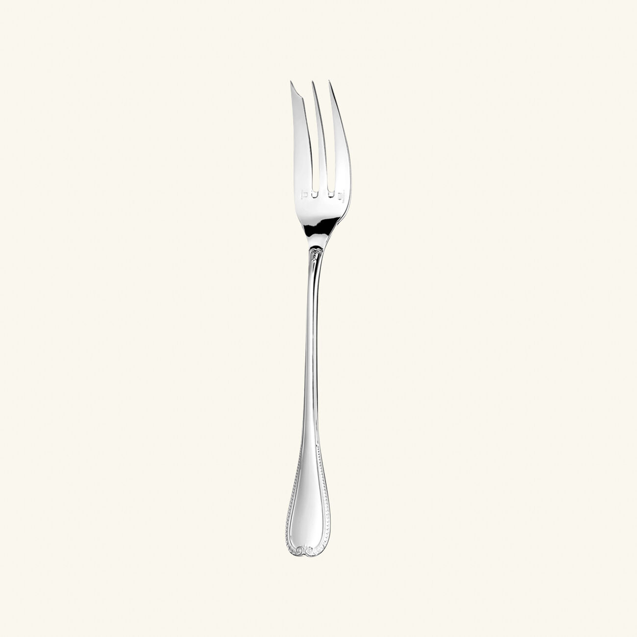 christofle malmaison serving fork sterling silver