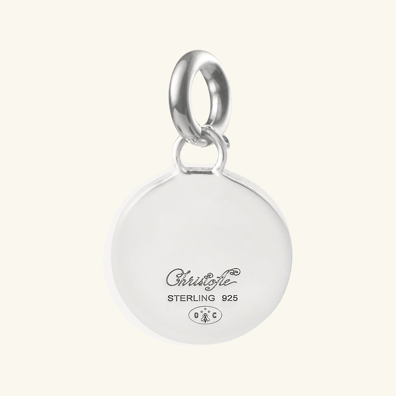 Chri-Chri Ondulations Medal Sterling Silver christofle chri chri ondulations medal sterling silver