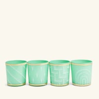Vapor Drinking Glass Green Set Of 4 jonathan adler vapor drinking glass green set of 4