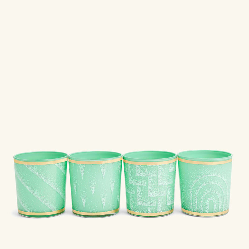 Vapor Drinking Glass Green Set Of 4 jonathan adler vapor drinking glass green set of 4