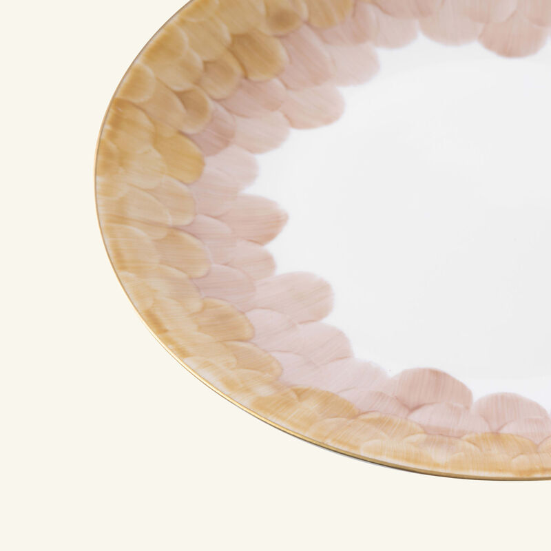 marie daage cercle d  cailles dinner plate round pink 26cm