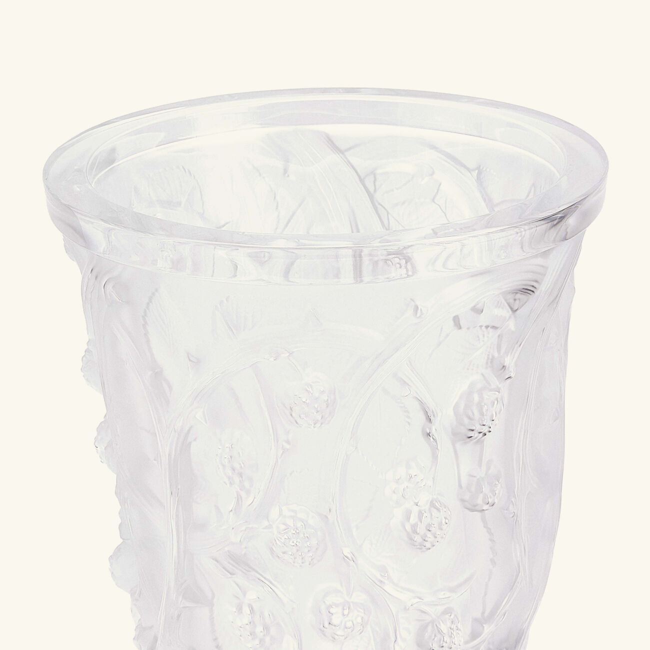 Mures Vase Small Clear lalique mures vase small clear
