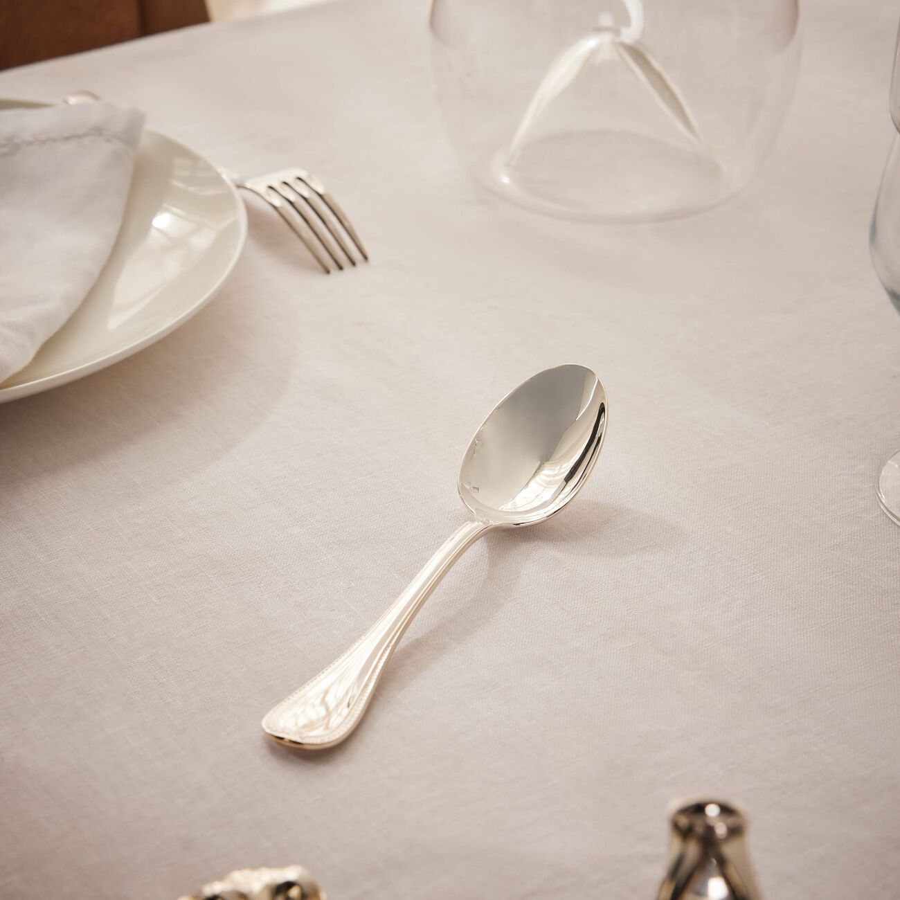 Malmaison Soup Spoon Silver Plated christofle malmaison soup spoon silver plated