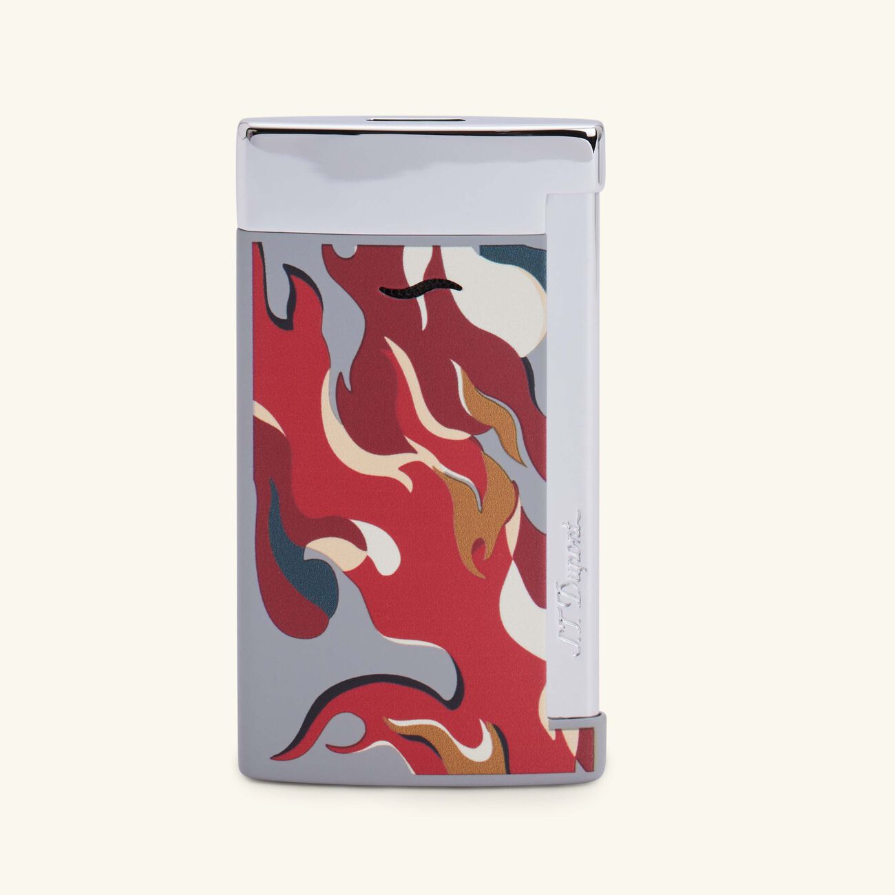 st dupont slim 7 lighter camo red