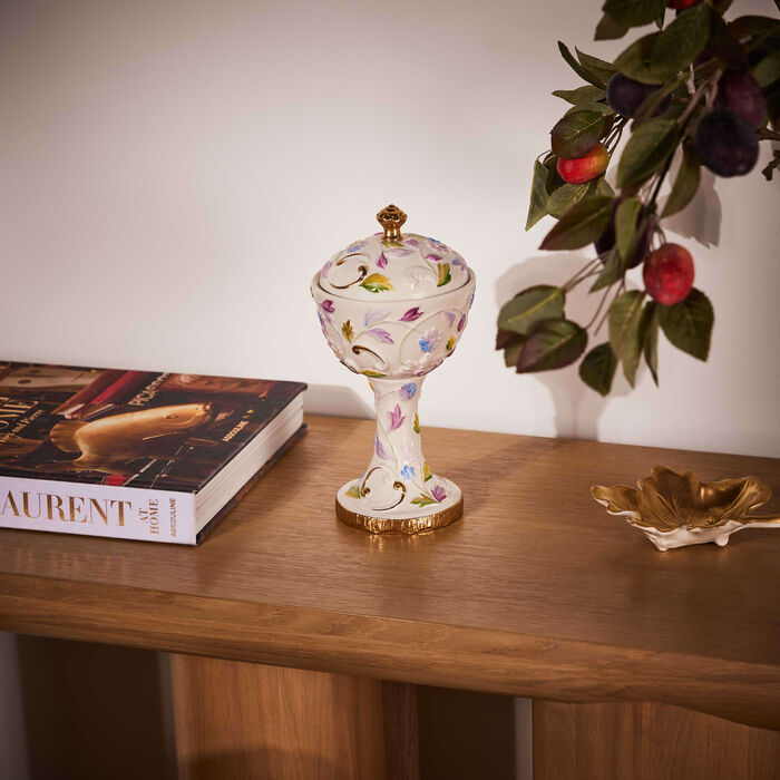 villari taormina incense burner white