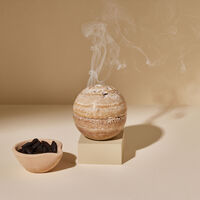 Yellow Stone Incense Burner light of sakina yellow stone incense burner