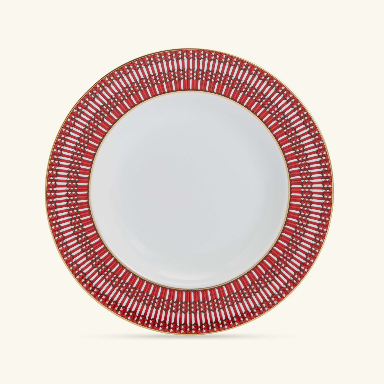 baccarat arcadia soup plate red 23cm set of 2