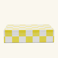 Checkerboard Box Yellow jonathan adler checkerboard box yellow