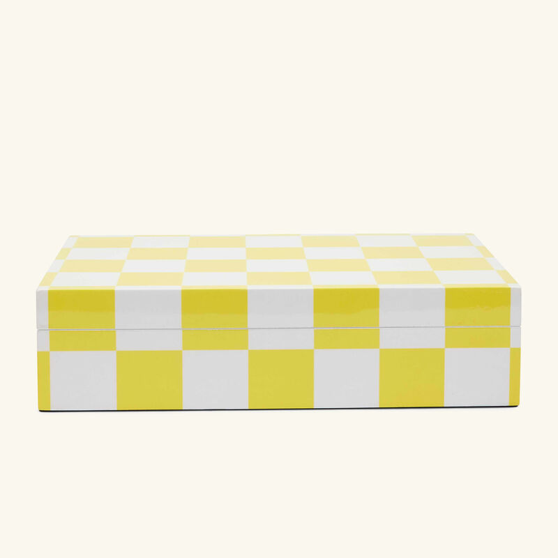 Checkerboard Box Yellow jonathan adler checkerboard box yellow