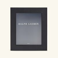 رالف لورين هوم إطار الصور بنتهاوس غاريت جلد باللون الأسود 20x25 سم