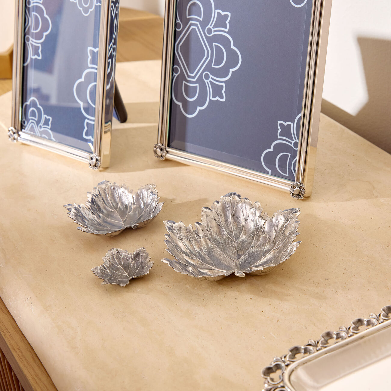 buccellati vine leaf bowl small silver