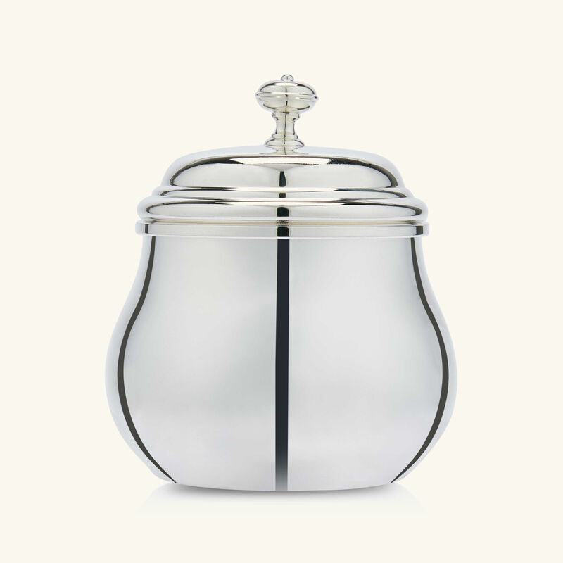 christofle albi sugar bowl with lid silver plated