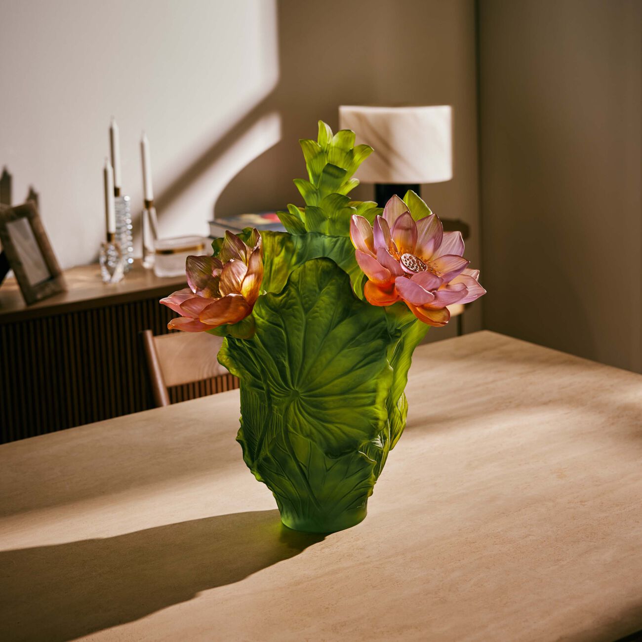 Jardin De Lotus Magnum Vase Large daum jardin de lotus magnum vase large