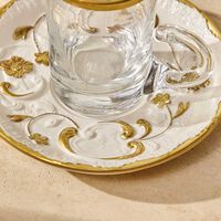 Taormina Tea Cup & Saucer Gold villari taormina tea cup saucer gold
