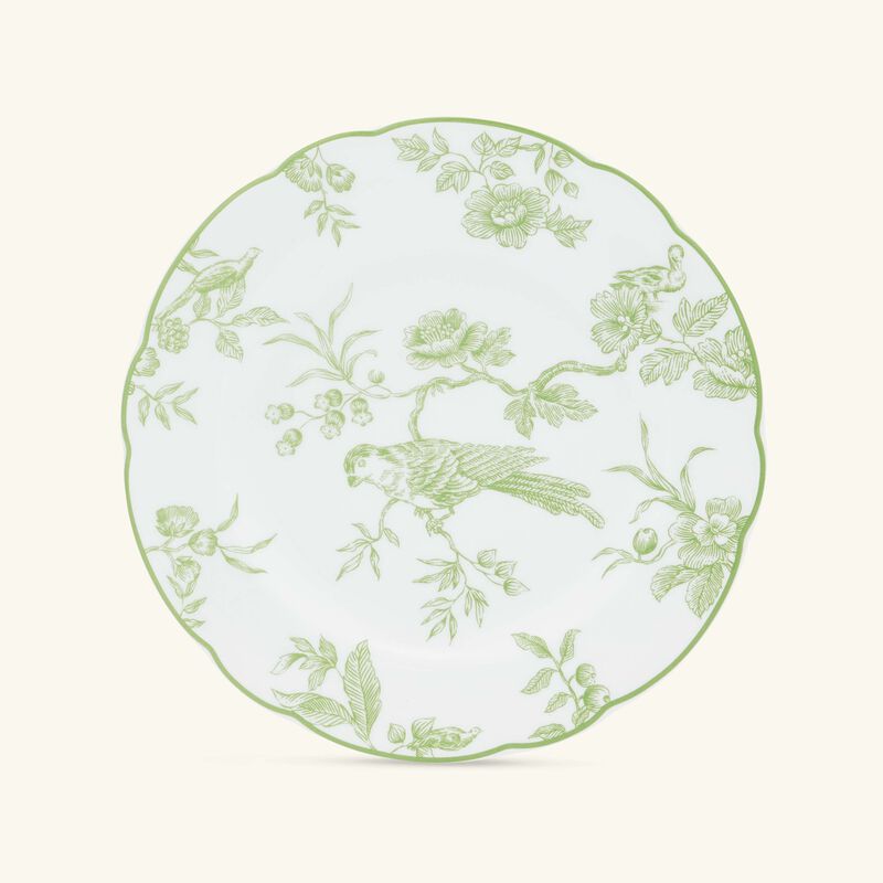 bernardaud albertine bread   butter plate round green 16cm