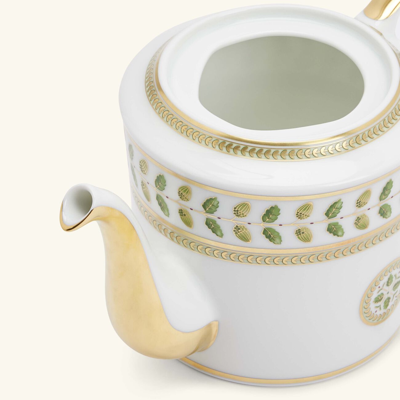Constance Tea Pot Green bernardaud constance tea pot green