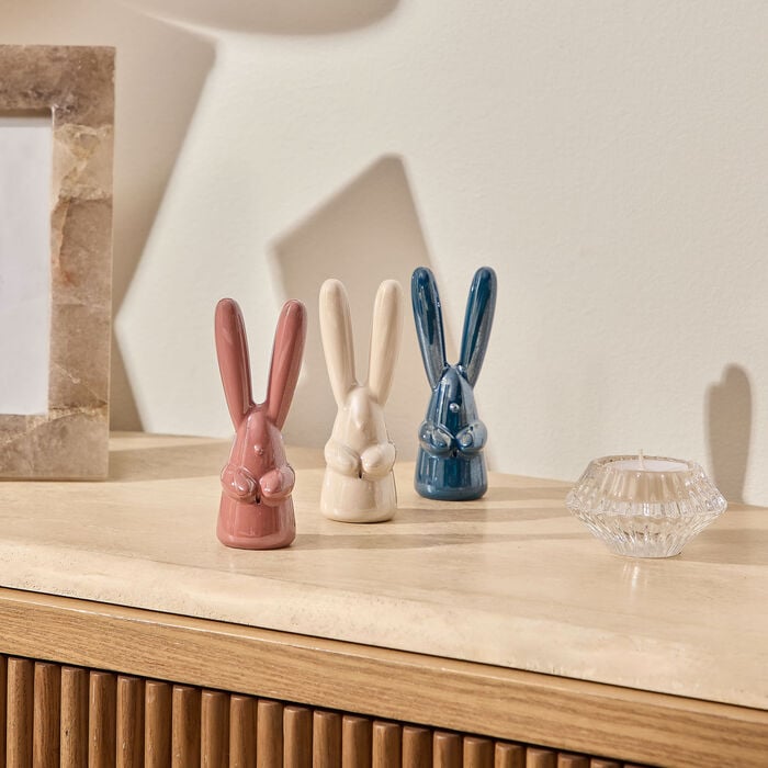 Bunny Sculpture Small Pink lladro bunny sculpture small pink