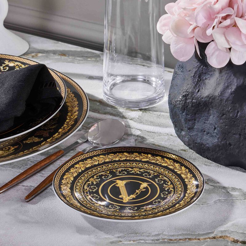 Virtus Gala Plate Round Black 17cm versace virtus gala plate round black 17cm