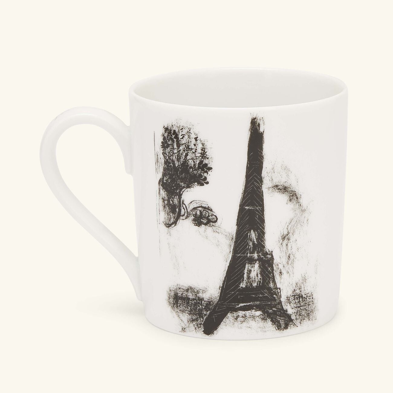bernardaud chagal le soleil noir sur paris mug white