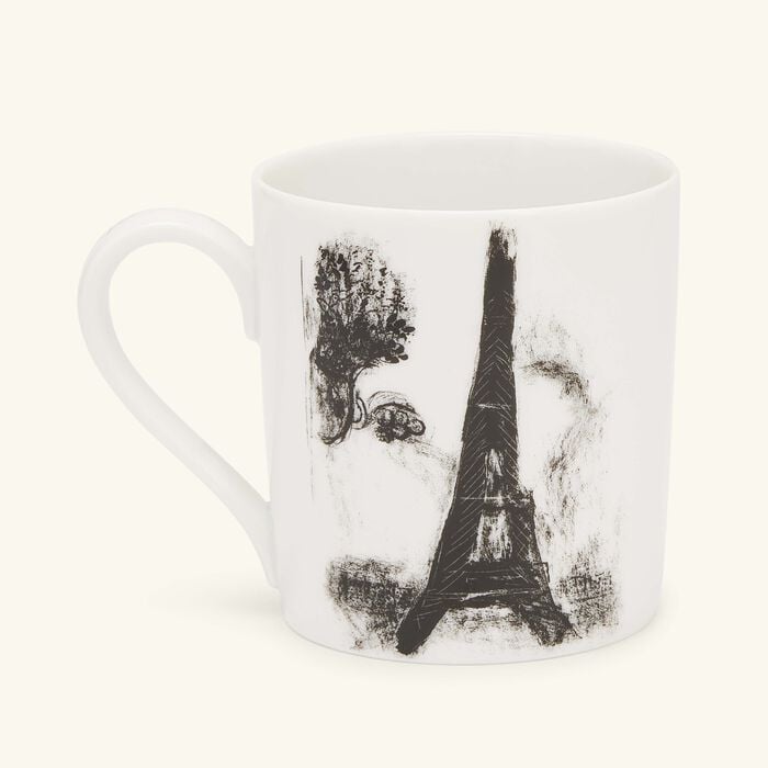 bernardaud chagal le soleil noir sur paris mug white