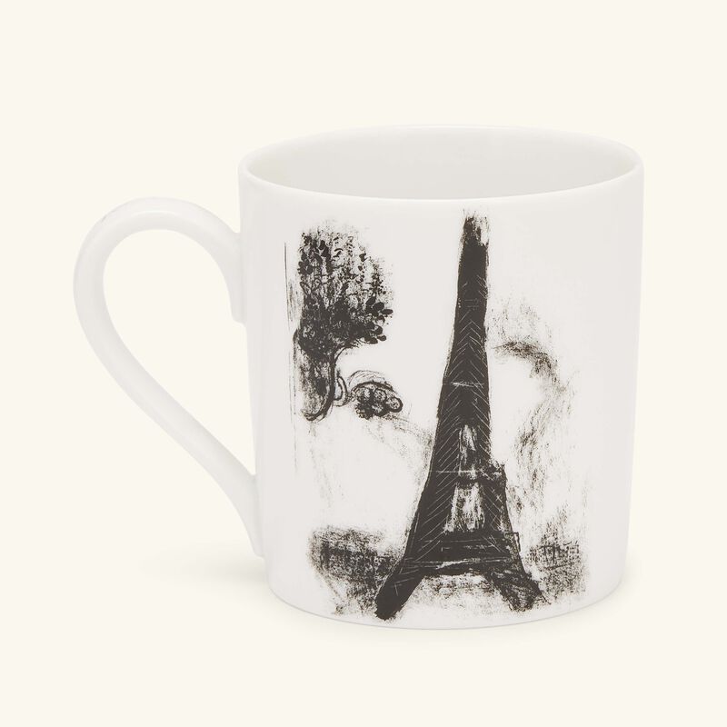 bernardaud chagal le soleil noir sur paris mug white