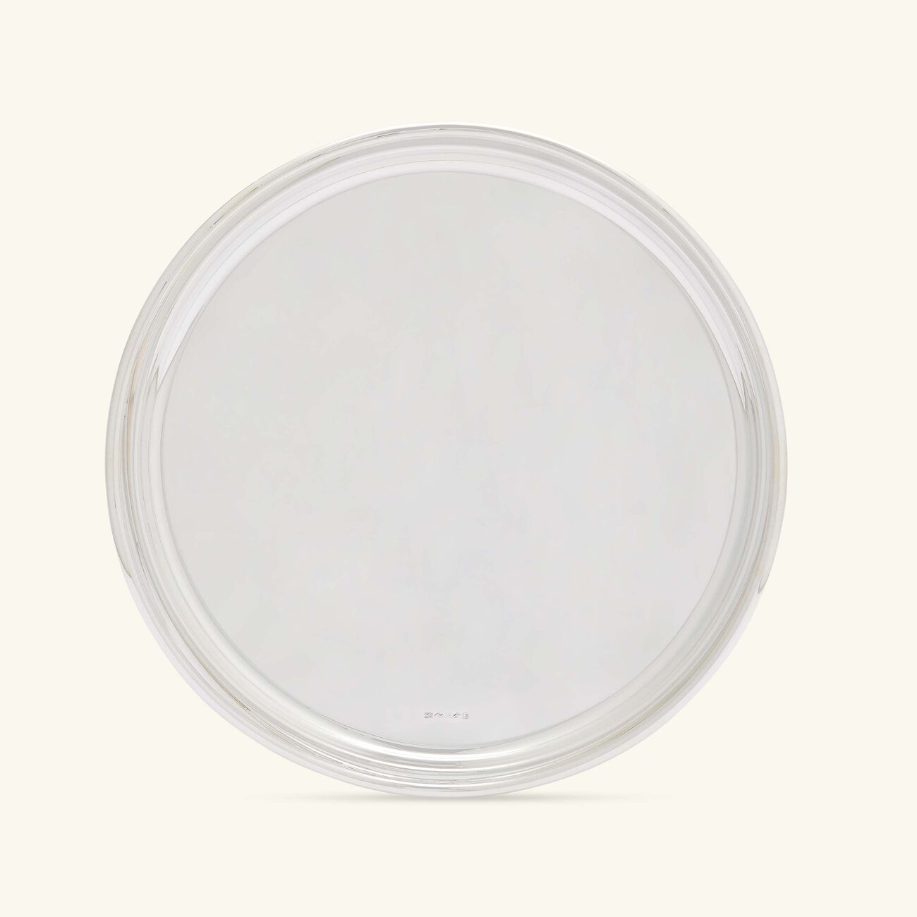 christofle vertigo serving tray round medium silver plated