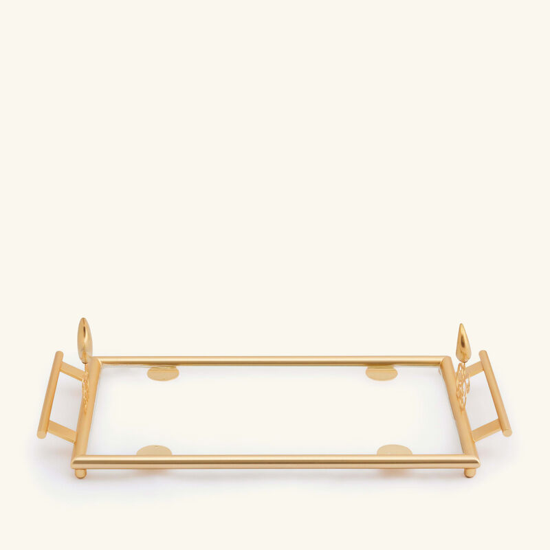 Extravaganza Serving Tray Rectangular Small Gold villari extravaganza serving tray rectangular small gold