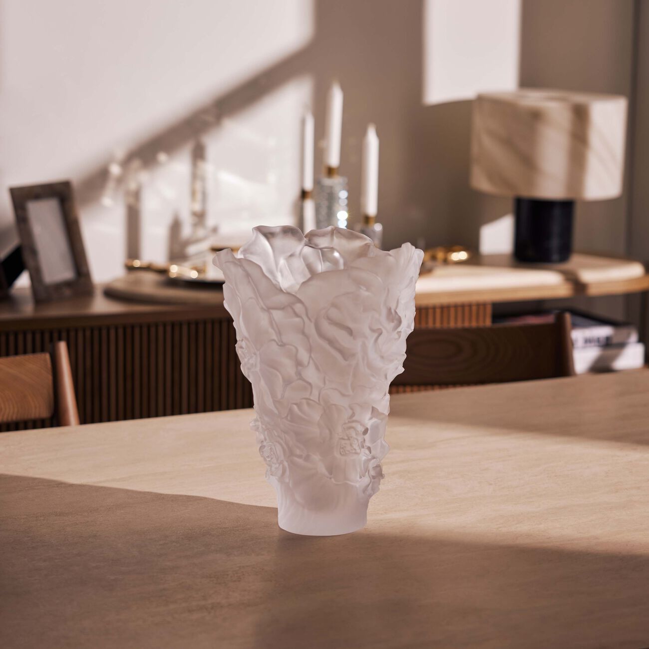 Camellia Vase Large White daum camellia vase large white