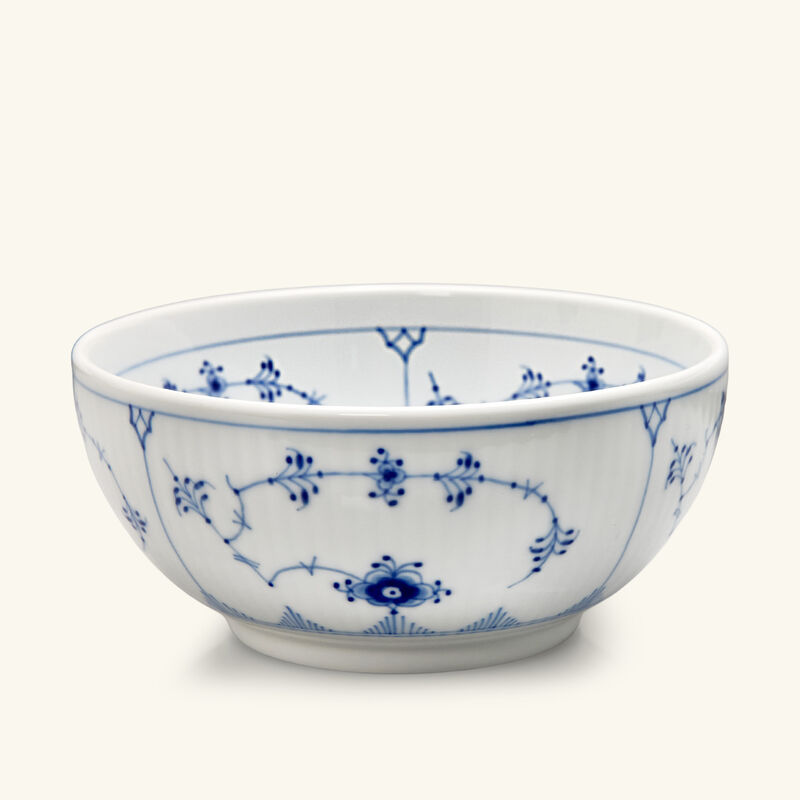 royal copenhagen blue fluted plain bowl white