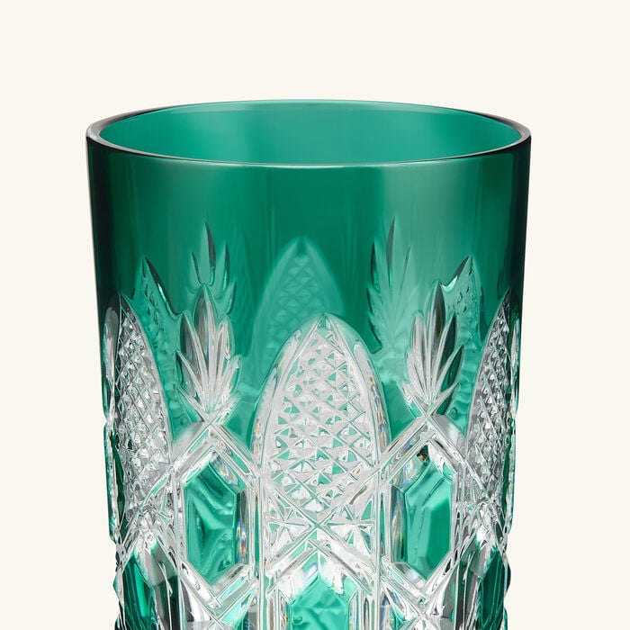 baccarat tsar highball drinking glass green