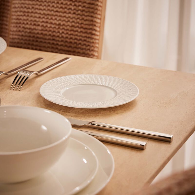 برناردو طبق الخبز والزبدة تويست بلان دائري أبيض 16 سم