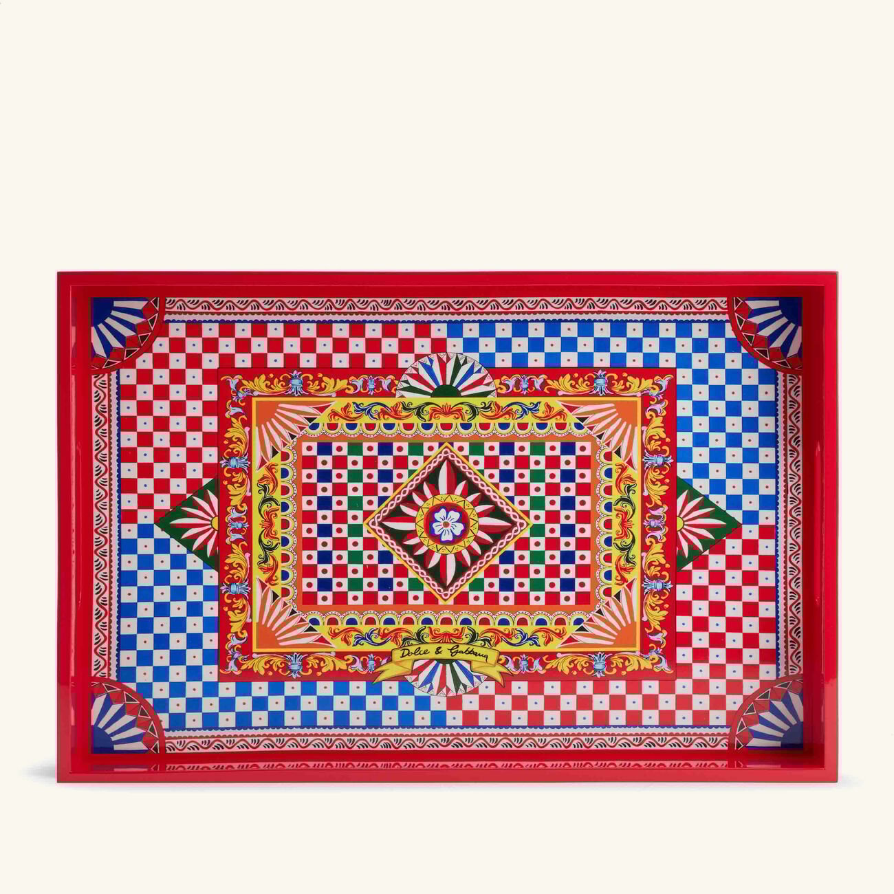 Carretto Tray Rectangular Large dolce gabbana casa carretto tray rectangular large