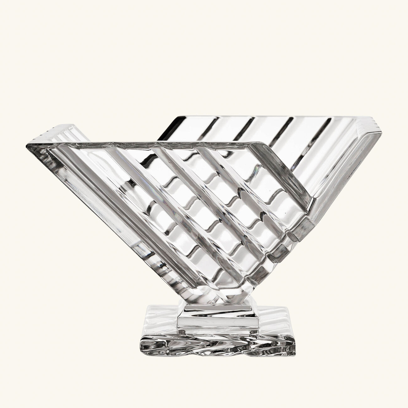 Crystal V Shape Centerpiece Large Clear mario cioni c crystal v shape centerpiece large clear