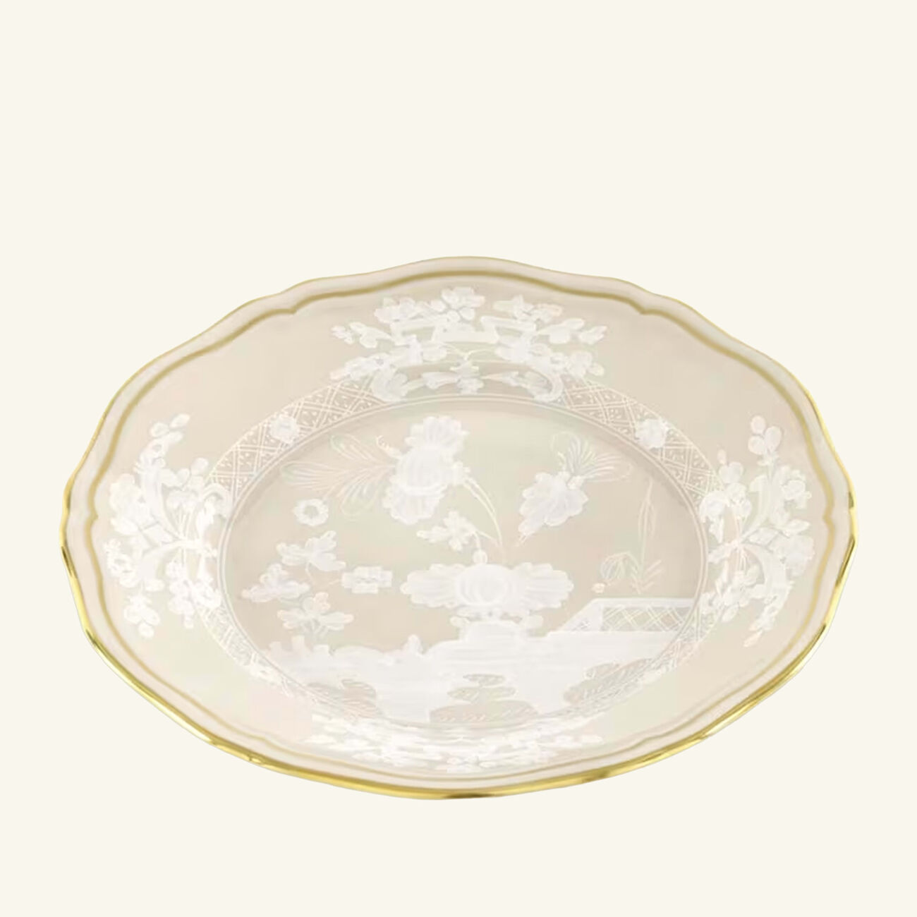 Oriente Italiano Mergina Bread Plate Round Beige 17cm ginori 1763 oriente italiano mergina bread plate round beige 17cm