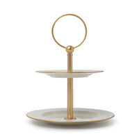 Peacock 2-Tier Cake Stand, small