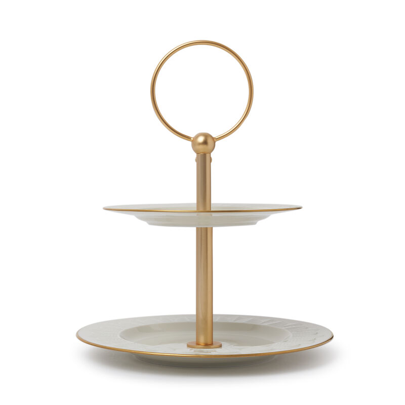 Peacock 2-Tier Cake Stand, large