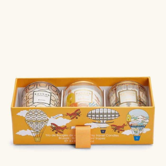 baobab collection my first baobab candle brussels roma a saint tropez trio gift set