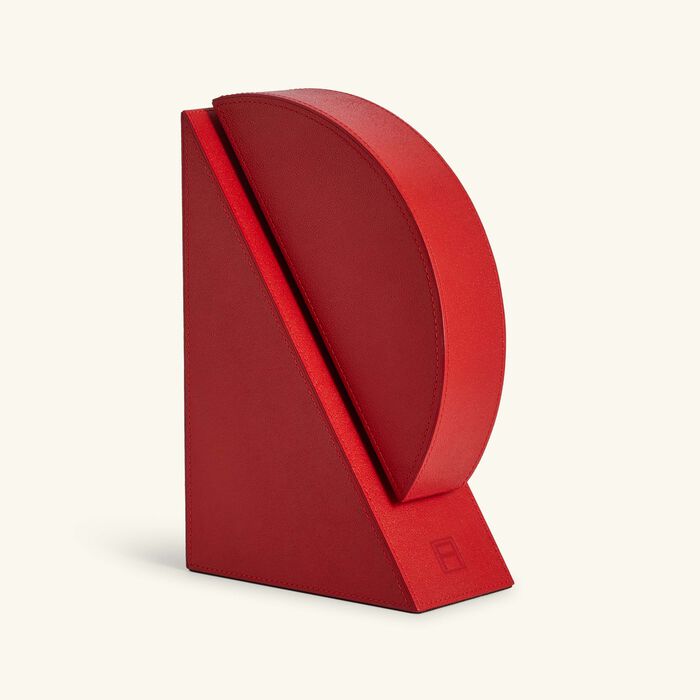 Cubist Right Bookend Red assouline cubist right bookend red