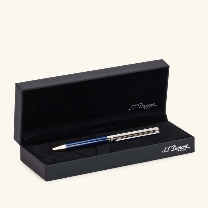 st dupont classique ballpoint pen blue