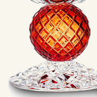 ماريو تشيوني مزهرية كاترينا الطويلة مخروطية الشكل كبيرة حمراء