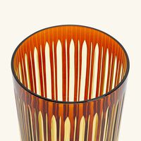 Prism Highball Glasses Amber Set of 4 l objet prism highball glasses amber set of 4