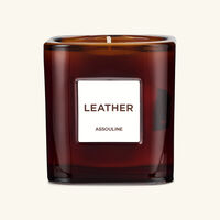 assouline leather candle