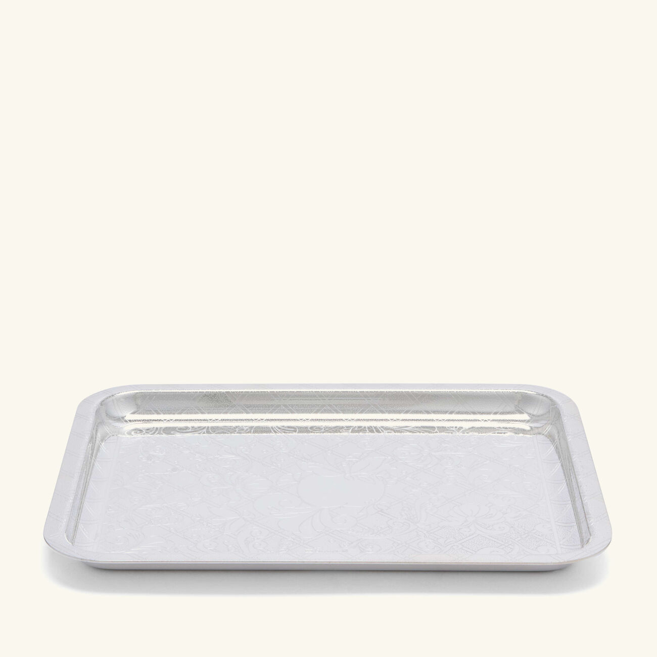 christofle jardin d eden serving tray rectangular small silver plated