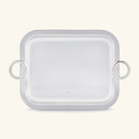 christofle vertigo serving tray square small silver plated