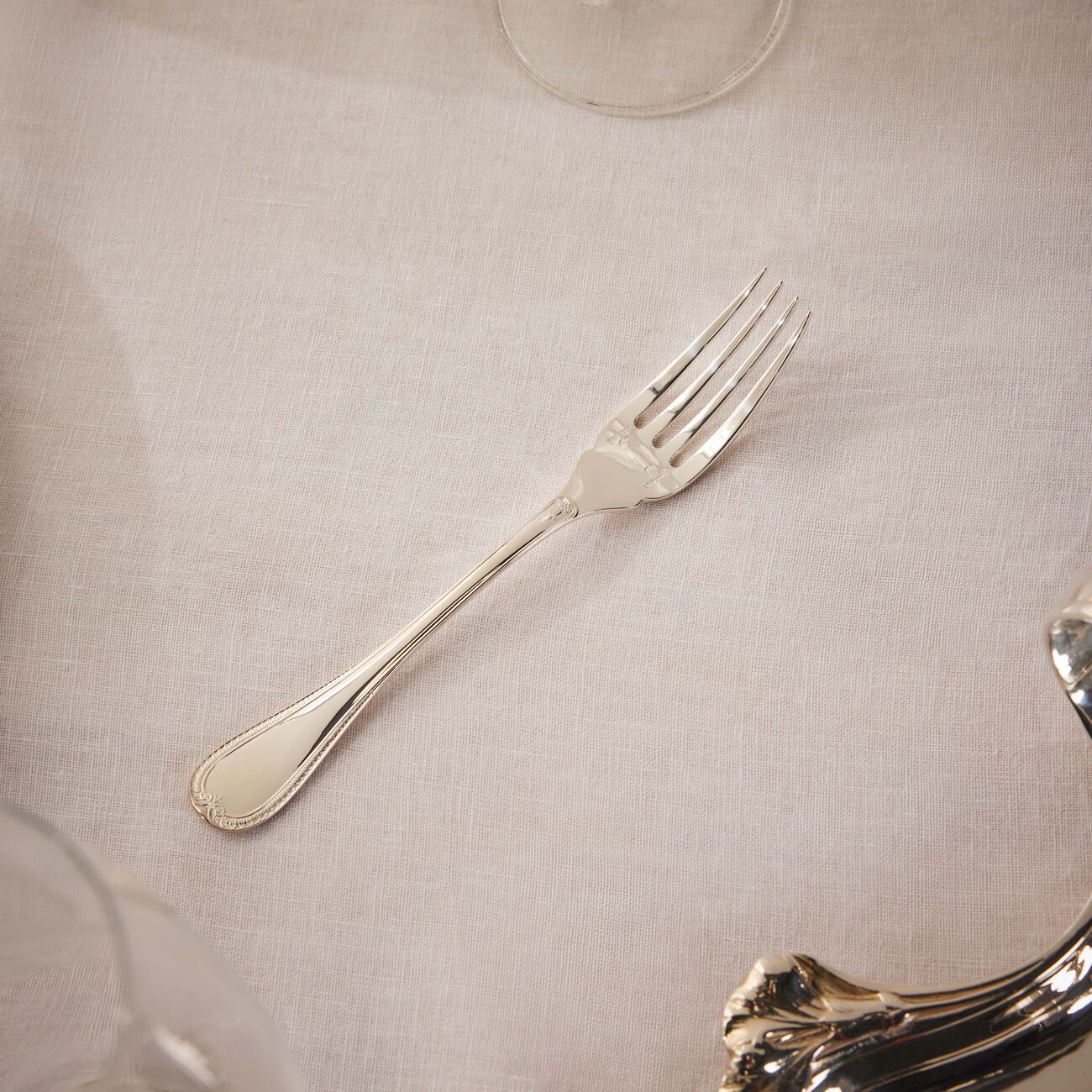 christofle malmaison fish fork sterling silver